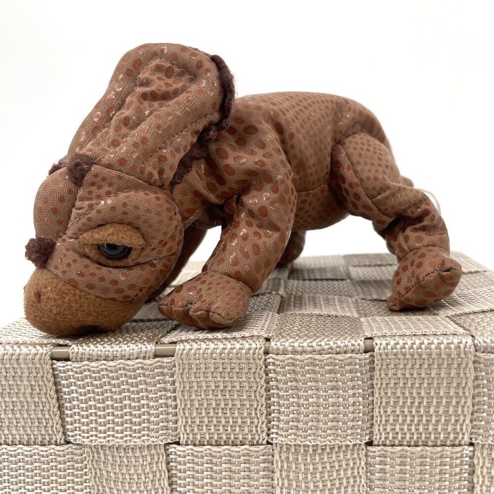 2002 Hallmark Dinotopia Alpha Series #18 Rockardo Triceratops Plush Brown No Egg